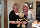 Maria Trevarton and Mrs Richmond, Raffle winner.